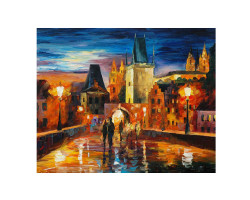 Картины по номерам Molly арт.GX9153 Ночь в Праге (25 Красок) 40х50 см