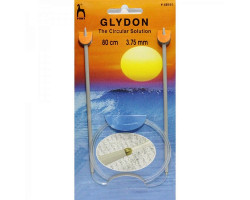 PN.48951 PONY GLYDON Спицы круговые 3,75 мм/80 см, пластик, 2 шт