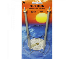 PN.48958 PONY GLYDON Спицы круговые 7,00 мм/80 см, пластик, 2 шт