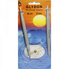 PN.49312 PONY GLYDON Спицы круговые 10,00 мм/80 см, пластик, 2 шт