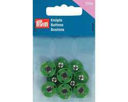 PR.341907 Кнопки пришивные латунь, нержавеющие цв.зеленый уп.5шт 14мм