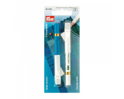PR.611626 PRYM Меловой карандаш со стирающей кисточкой 11см цв. белый/синий уп.2шт