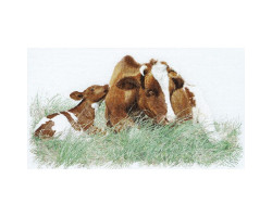Набор для вышивания арт.Gouverneur-449 'Корова и теленок' 45х70 см