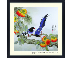 Набор для вышивания крестом Xiu Crafts арт.XC.102 Сороки и Хурма 58х58 см
