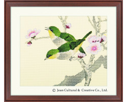 Набор для вышивания крестом Xiu Crafts арт.XC.140 Птицы на ветвях 20,32х25,4 см