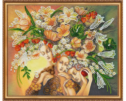 Набор для вышивания бисером АБРИС АРТ арт. AB-325 Богини цветения 37х30,5 см