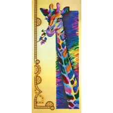 Набор для вышивания бисером АБРИС АРТ арт. AB-438 'Радужный жираф' 25х56 см