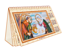 Набор для вышивания бисером на натуральном холсте АБРИС АРТ арт. АК-005 Календарь 'Библейские сюжеты'