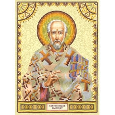 Схема для вышивки иконы бисером на холсте АБРИС АРТ арт. АСK-013 Святой Иоанн (Иван) 17х23см