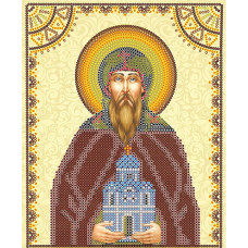 Схема для вышивки иконы бисером на холсте АБРИС АРТ арт. АСK-057 Святой Даниил 17х23 см