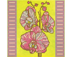 Схема на холсте АБРИС АРТ арт. АС-034 Орхидеи 20x20 см