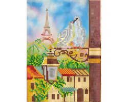 Схема на холсте АБРИС АРТ арт. АС-037 Весна в париже 14,5х20 см