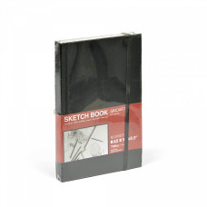 Блокнот Sketch Book 5,5*8,5 (14*21,5см) цв.черный уп. 80 листов