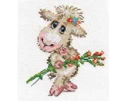 Набор для вышивания арт.Алиса - 0-105 'Милая овечка' 10х12 см