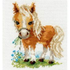 Набор для вышивания арт.Алиса - 0-114 'Белогривая лошадка' 12х14 см