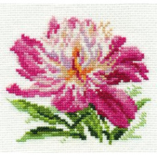 Набор для вышивания арт.Алиса - 0-119 'Розовый пион' 10х11 см
