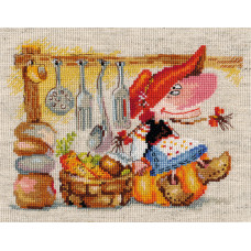 Набор для вышивания арт.Алиса - 0-129 'Овощная кладовушка' 15х19 см