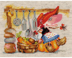 Набор для вышивания арт.Алиса - 0-129 'Овощная кладовушка' 15х19 см