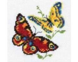 Набор для вышивания арт.Алиса - 050 'Бабочки-красавицы' 10х11 см