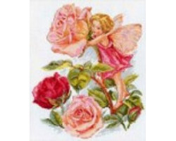 Набор для вышивания арт.Алиса - 207 'Фея розового сада' 27х33 см