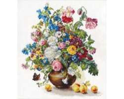 Набор для вышивания арт.Алиса - 223 'Поэзия цветов:Благоухание лета' 32х37 см