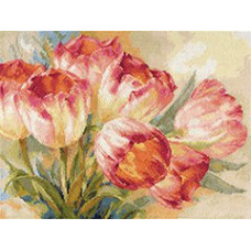 Набор для вышивания арт.Алиса - 229 'Тюльпаны' 40х30 см