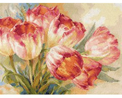 Набор для вышивания арт.Алиса - 229 'Тюльпаны' 40х30 см