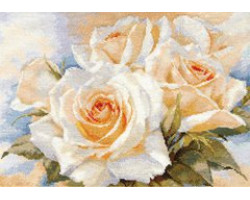 Набор для вышивания арт.Алиса - 232 'Белые розы' 40х27 см