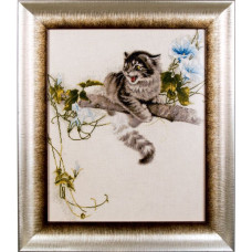 Набор для вышивания Алисена арт.1028 'Испуганный котенок' 37*45 см