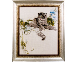 Набор для вышивания Алисена арт.1028 'Испуганный котенок' 37*45 см