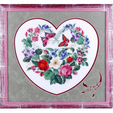 Набор для вышивания Алисена арт.1113 'Викторианское сердечко' 38*34 см