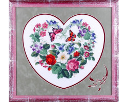 Набор для вышивания Алисена арт.1113 'Викторианское сердечко' 38*34 см