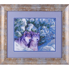 Набор для вышивания Алисена арт.ВН1091 'Волки в снегу' 25*20 см
