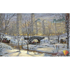 Набор для изготовления картин 'АЛМАЗНАЯ ЖИВОПИСЬ' арт.АЖ.1281 'Зима в Нью-Йорке' 60х40 см
