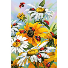 Набор для изготовления картин 'АЛМАЗНАЯ ЖИВОПИСЬ' арт.АЖ.1311 'Солнечные цветы' 40х60 см