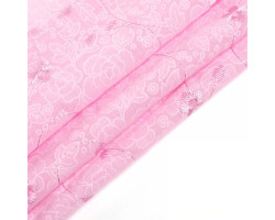 Ткань вышитая арт.750-2 цв.2 (149) розовый шир.150 см упак.13,71м