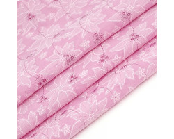 Ткань вышитая арт.750-7 цв.2 (133) розовый шир.150см
