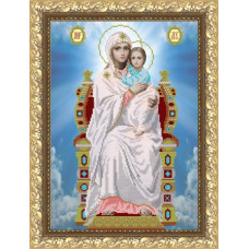 Рисунок на ткани арт. VIA3005 ПБ Пресвятая Богородица на престоле 27х38,5 см