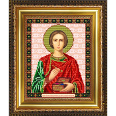 Рисунок на ткани арт. VIA4068 Святой Великомученик Целитель Пантелеймон 20,5х25