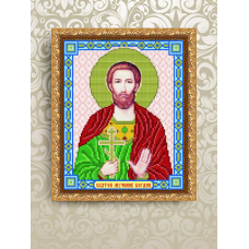 Рисунок на ткани арт. VIA4094 Святой Мученик Богдан 20,5х25 см