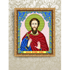 Рисунок на ткани арт. VIA4100 Святой Мученик Леонид 20,5х25 см