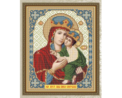 Рисунок на ткани арт. VIA4236 Образ пресвятой богородицы Киево-Братская 20,5х25 см