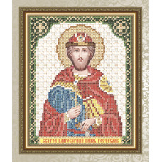 Рисунок на ткани арт. VIA5119 Св. Благоверный Князь Ростислав 13,5х17 см