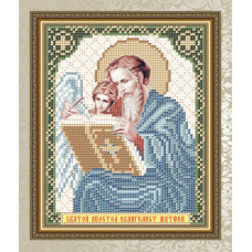 Рисунок на ткани арт. VIA5128 Св. Апостол Евангелист Матфей 13,5х17 см