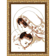 Рисунок на ткани арт. VKA3004-А Дева Мария с младенцем 29х38 см