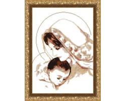 Рисунок на ткани арт. VKA3004-А Дева Мария с младенцем 29х38 см