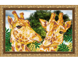 Рисунок на ткани арт. VKA3030 Жирафы 25х40 см