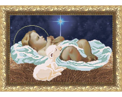 Рисунок на ткани арт. VKA3033 Рождество Иисуса 26,5х40 см