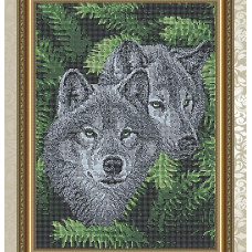 Рисунок на ткани арт. VKA3068 Волки 38х29 см