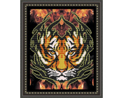 Рисунок на ткани арт. VKA4012 Огненный тигр 20,5х25 см